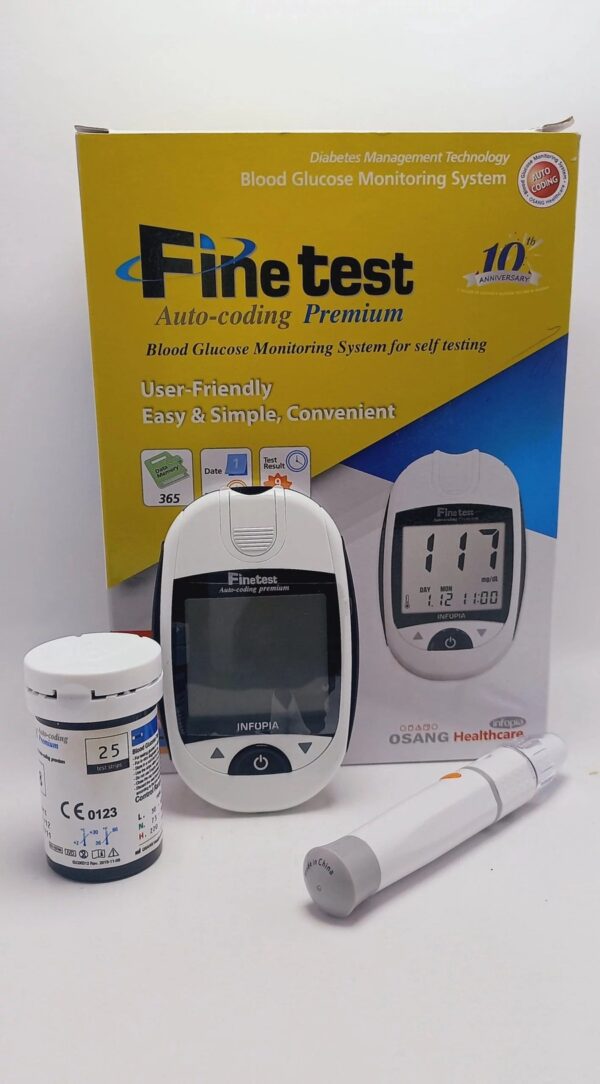 ⁦جهاز قياس السكر فاين تست Fine Test Premium⁩ - الصورة ⁦4⁩